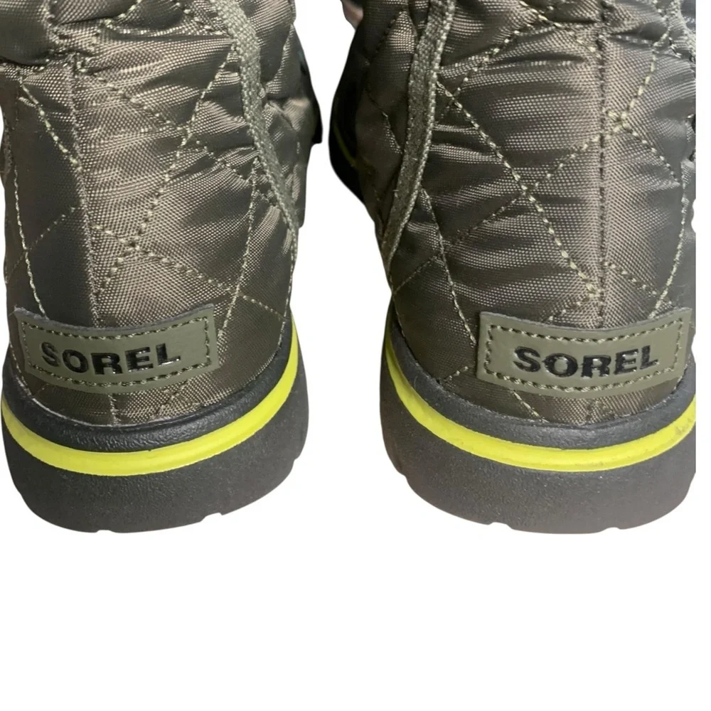 SOREL Women’s Green Faux Fur Trim Winter‎ Boots – Size 9